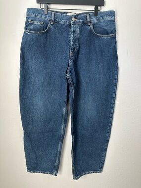 COS High Waist Tapered Blue Denim Jeans